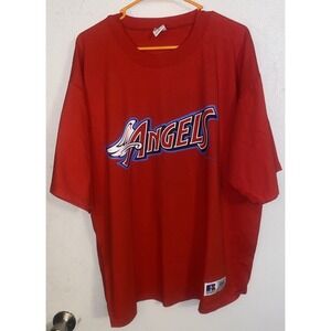 Vintage California Angeles Russell Athletic‎ High Cotton T Shirt Red XL 1998
